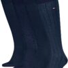 Calze al ginocchio Tommy Hilfiger uomo cotone comode 4 pezzi-0