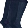 Calze al ginocchio Tommy Hilfiger uomo cotone comode 4 pezzi-1