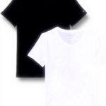 Tommy Hilfiger T-shirt Donna Cotone Comodo 2 Pezzi