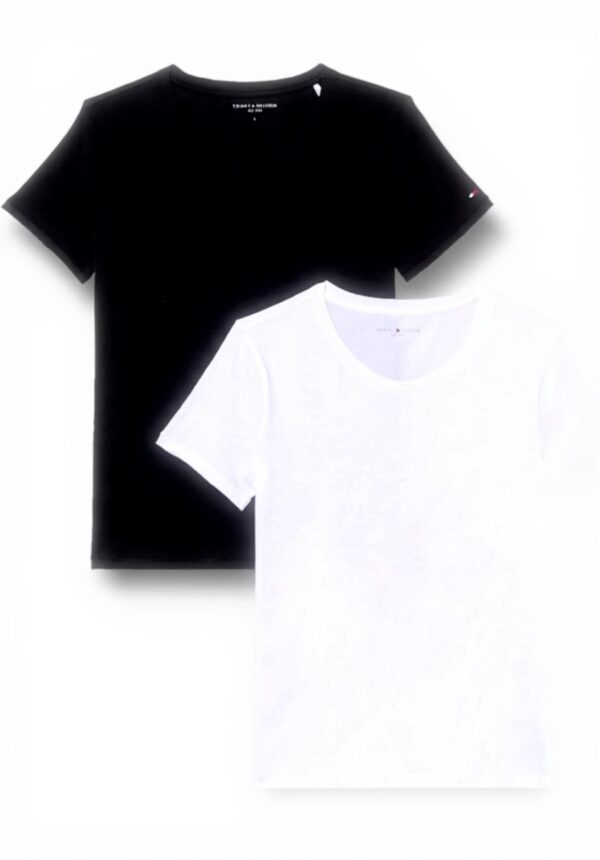 Tommy Hilfiger T-shirt Donna Cotone Comodo 2 Pezzi