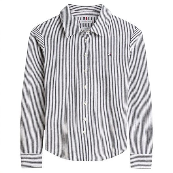 Camicia Donna Tommy Hilfiger 1985 Slim Colletto Punta Cotone