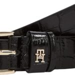 Cintura Donna Tommy Hilfiger pelle coccodrillo regolabile-0