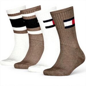 Calzini Tommy Hilfiger Bambini Cotone Biologico 4 Pezzi