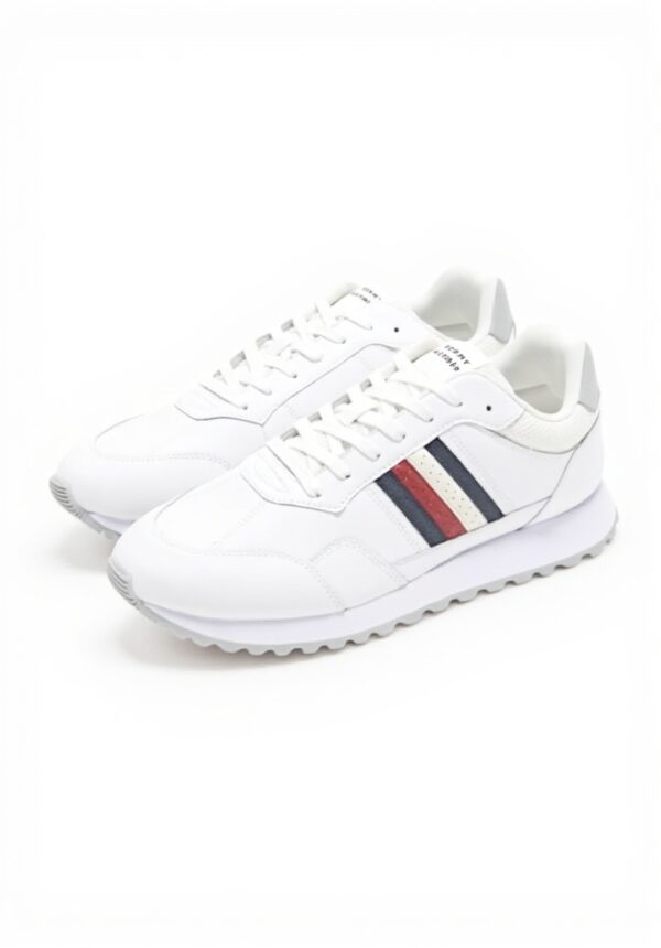Sneaker Tommy Hilfiger Runner Eva Lth Stripes Uomo Nero