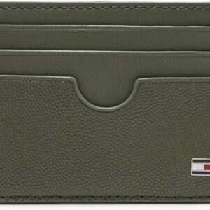 Tommy Hilfiger Porta Carte Uomo Pelle Verde Battle Green-0