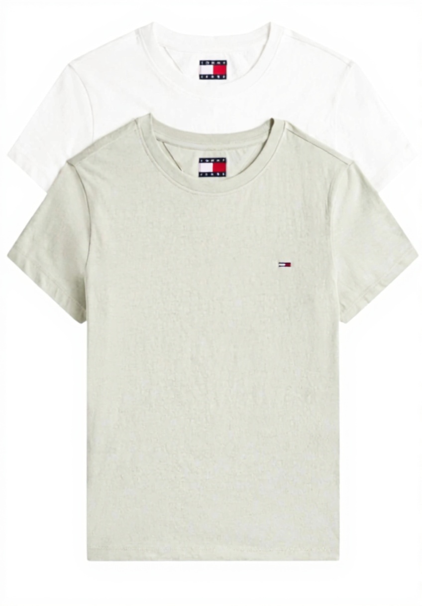 T-shirt Donna Tommy Jeans Cotone Comodo Maniche Corte