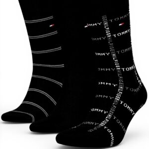 Calzini Tommy Hilfiger Unisex Bimbi Cotone Morbido Nero