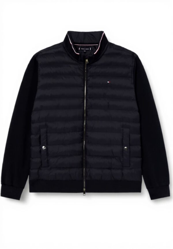 Felpa Tommy Hilfiger Unisex Collo Stand Zip Blu Desert Sky