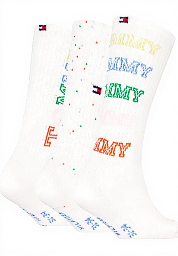 Calzini Tommy Hilfiger Multicolor Bambini Cotone 3 Pezzi
