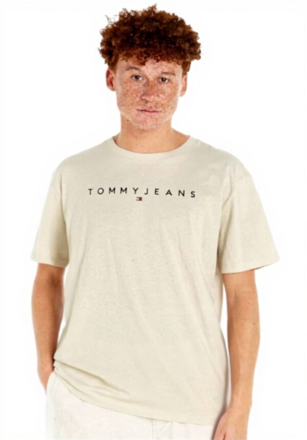 Tommy Jeans Maglietta Uomo Cotone Biologico T-shirt Casual