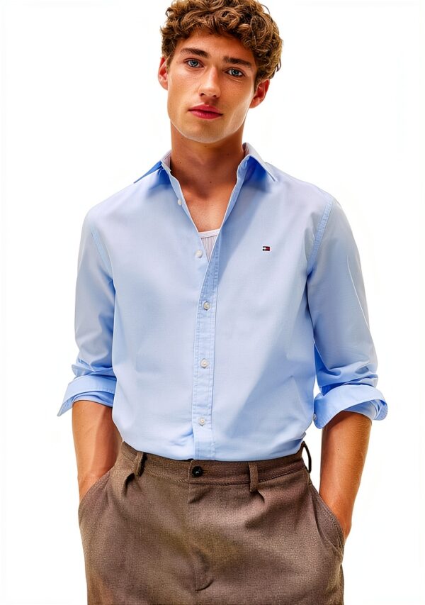 Camicia Tommy Hilfiger Uomo Slim Fit Collo Button Down