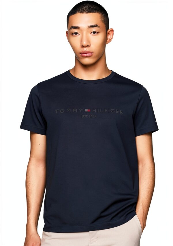 Tommy Hilfiger T Shirt Uomo Slim Fit Cotone Maniche Corte