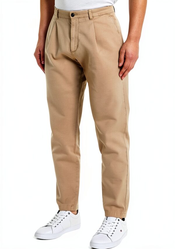 Pantaloni Chino Uomo Tommy Hilfiger Chelsea Fit Blu Beige