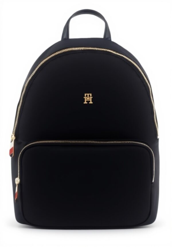 Zaino Casual Tommy Hilfiger Donna Nero Design Sportivo